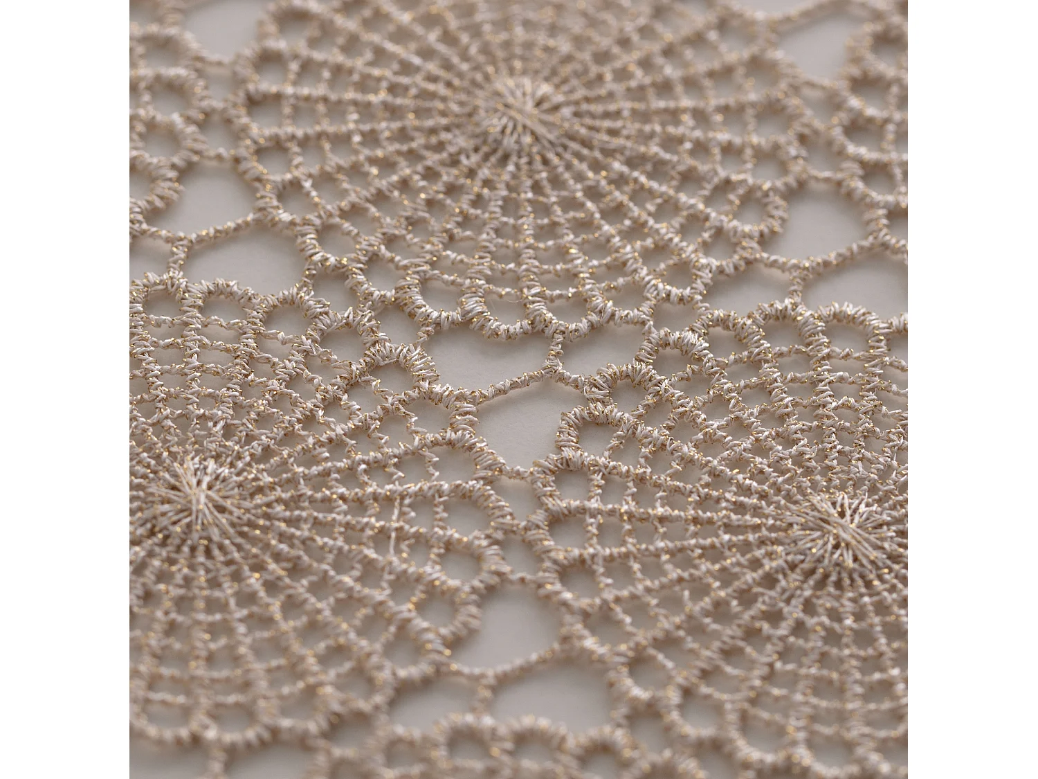 Tischdecke Beaulieu helles Gold 80 x 80