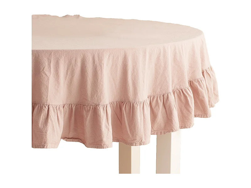 Tischdecke Falbines blassrosa 160