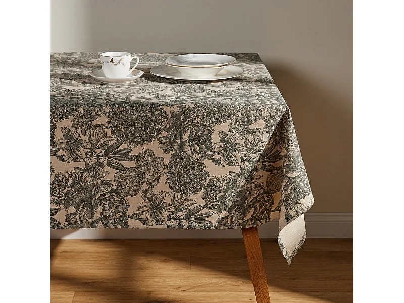 Tischdecke Tomilo mittleres Beige 150 x 220