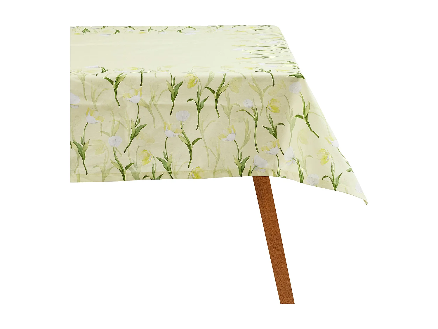 Tischdecke Tendi, 100% Baumwolle, Hellgrün, 150x220 cm