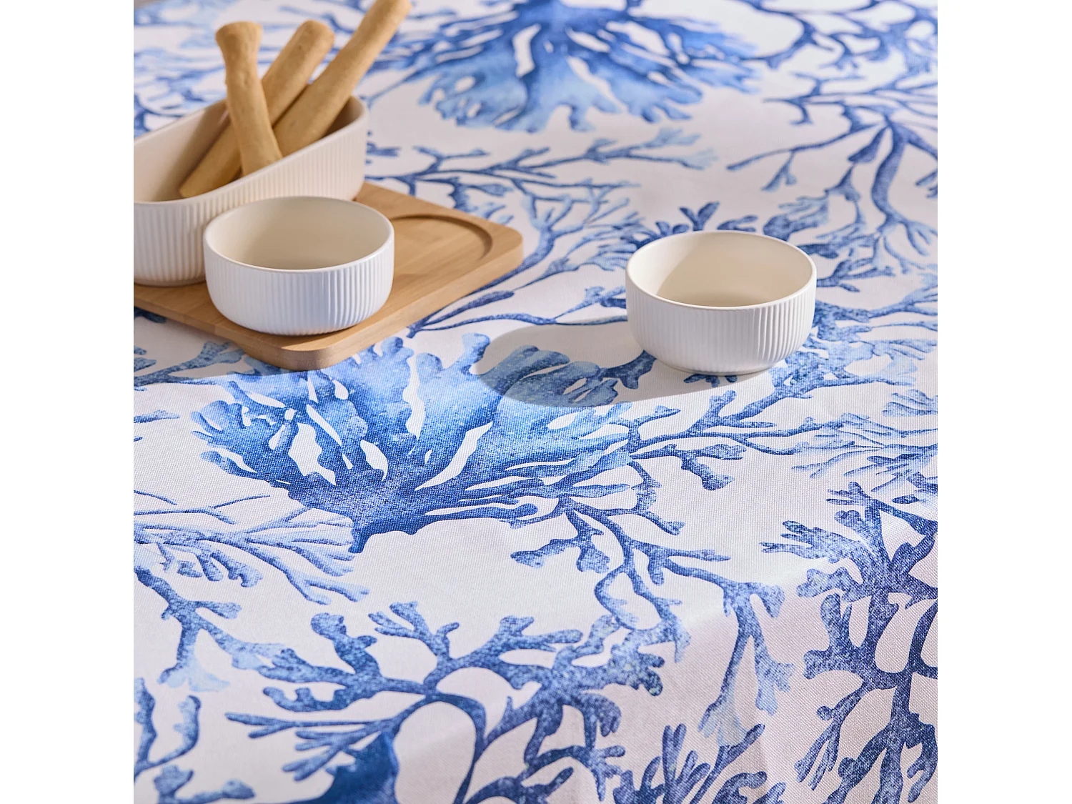 Tischdecke Marinis mittelweiß 150 x 220