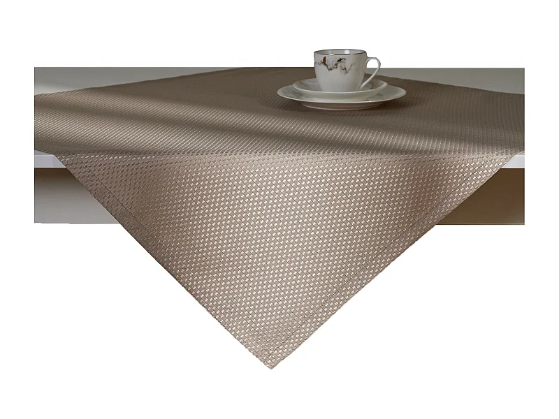 Tischdecke Arpuro mittleres Beige 80x80