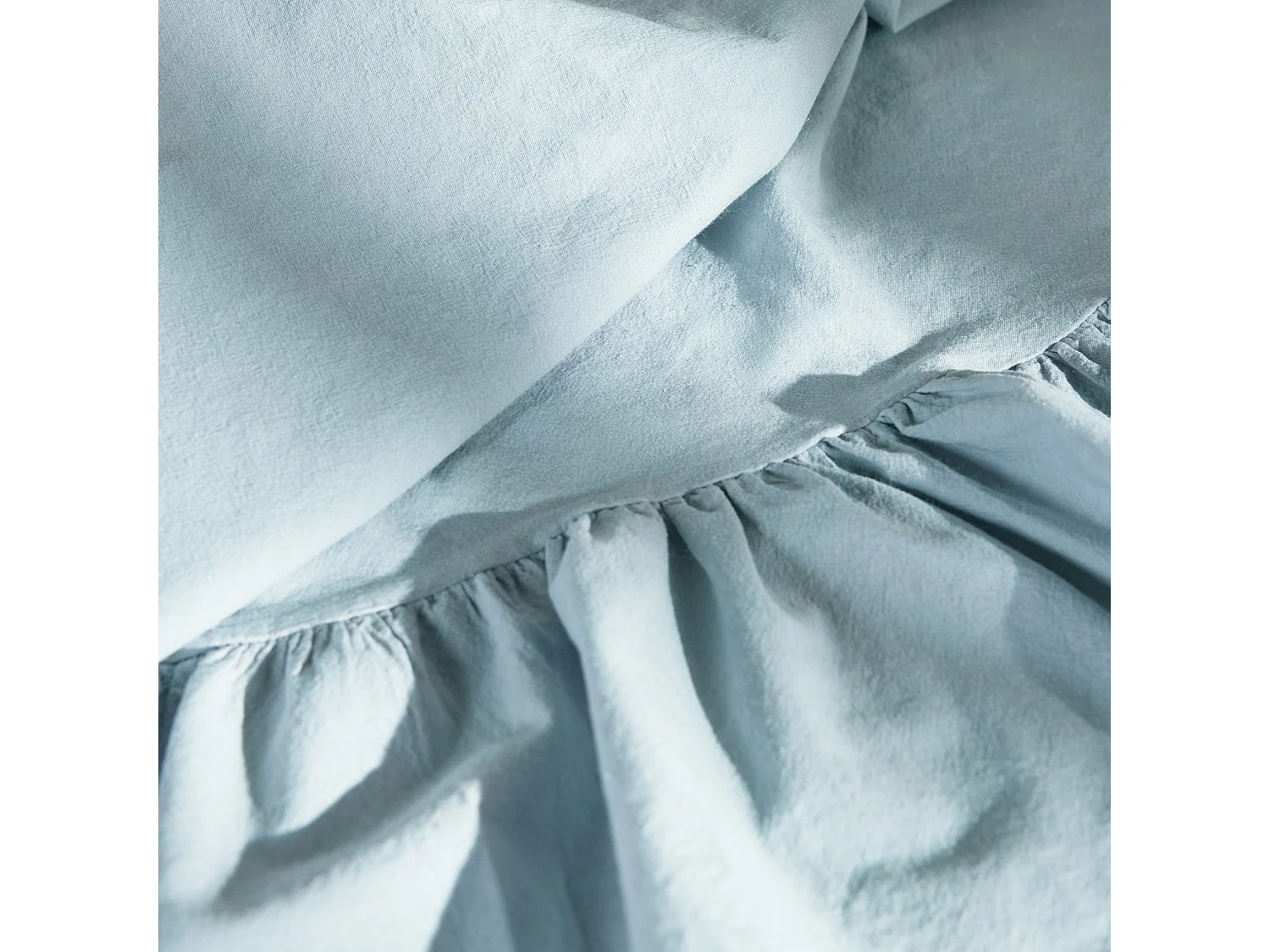 Serviette Unicolore Falbines Bleu Clair 80 x 80