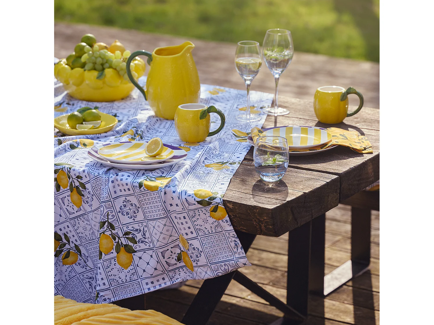 Tischdecke Alaiollo mittelweiß 110 x 160