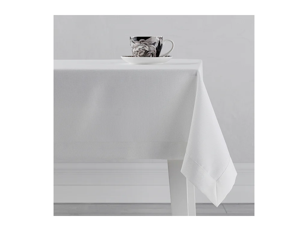 Nappe Unicolore Lumiere3 Blanc Moyen 150 x 220