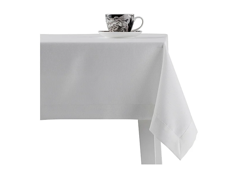 Nappe Unicolore Lumiere3 Blanc Moyen 150 x 220
