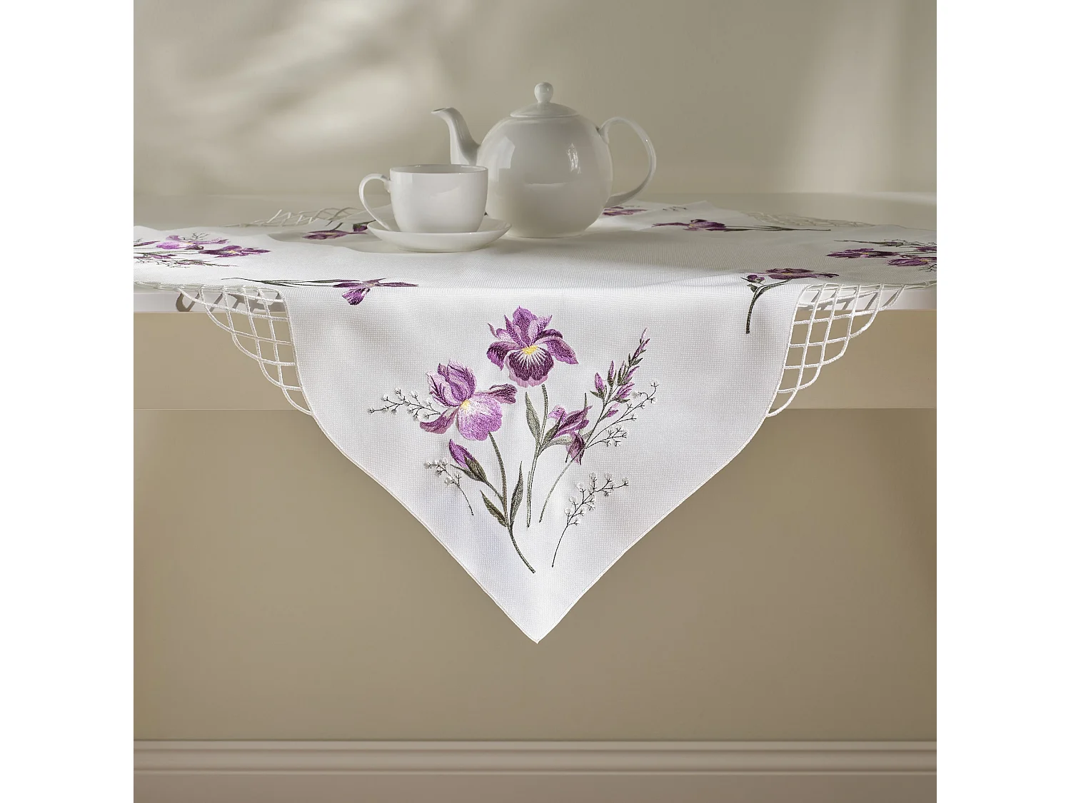 Serviette Luya Violet Clair 80 x 80