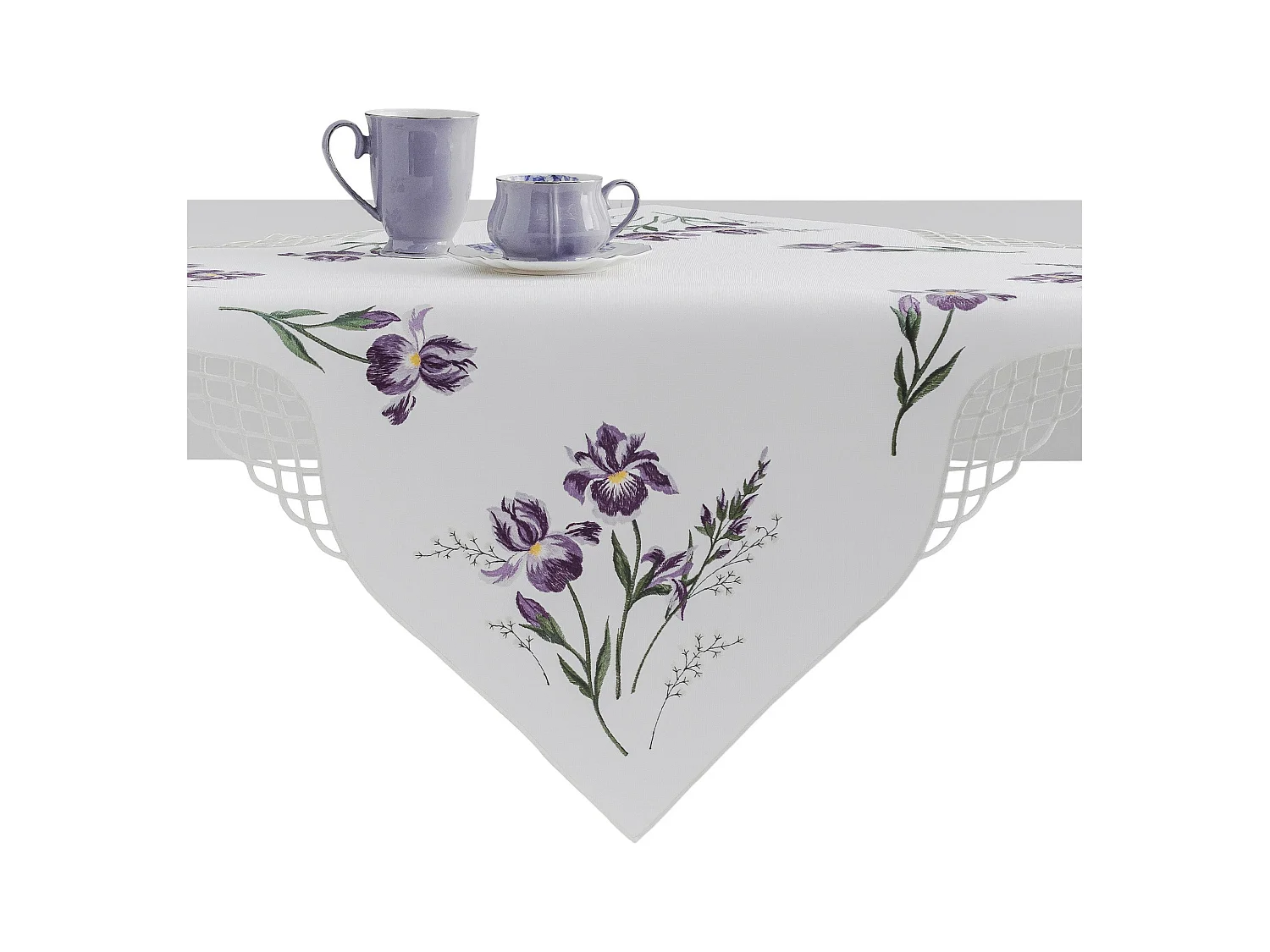 Tischdecke Luya Hellviolett 80x80