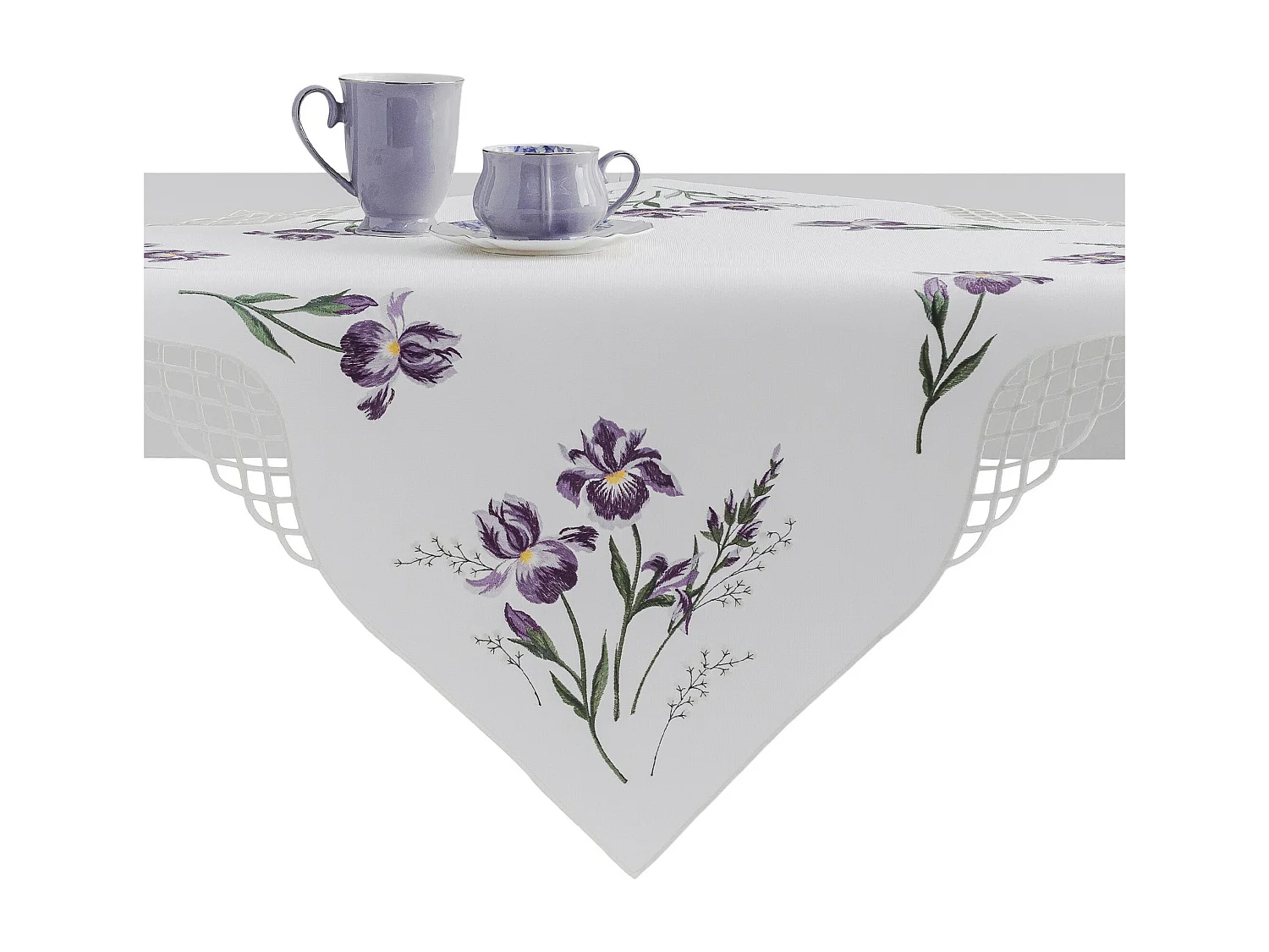 Tischdecke Luya Hellviolett 80x80