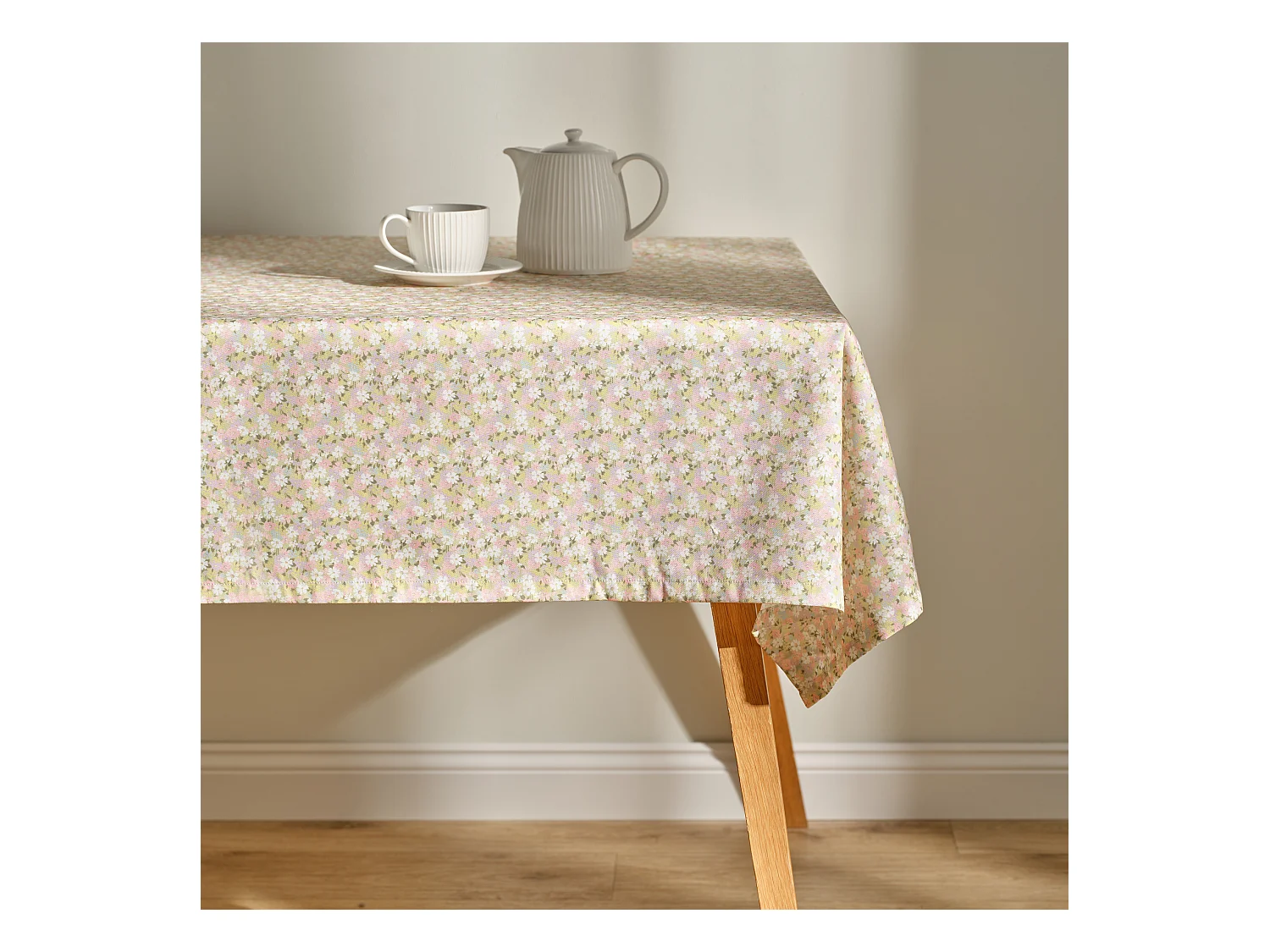 Nappe Imprimée Florecio Vert Clair 130 x 180