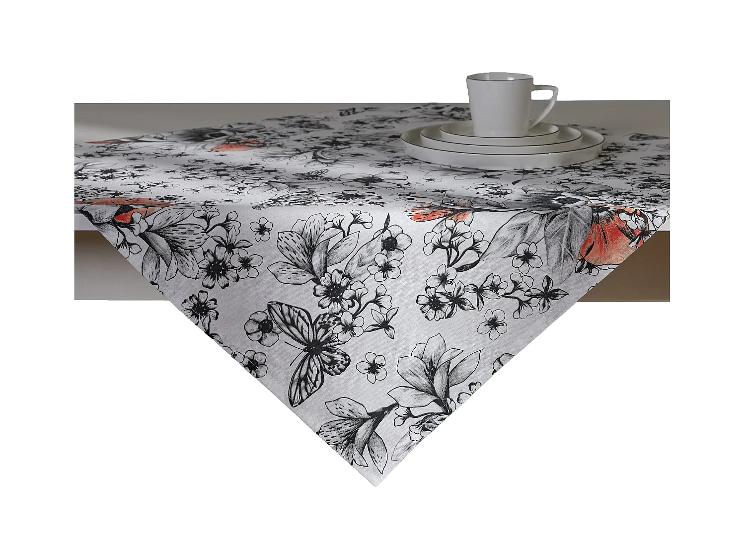 Serviette Imprimée Carmir Blanc Moyen 80 x 80