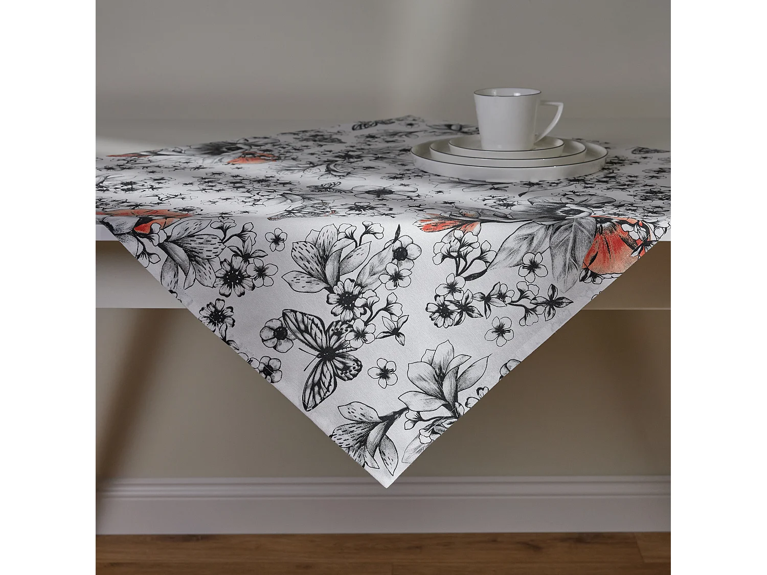 Serviette Imprimée Carmir Blanc Moyen 80 x 80