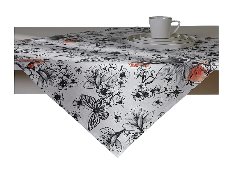 Tischdecke Carmir mittelweiß 80 x 80cm