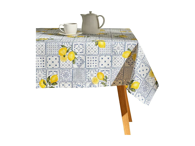 Tischdecke Alaiollo mittelweiß 150 x 220