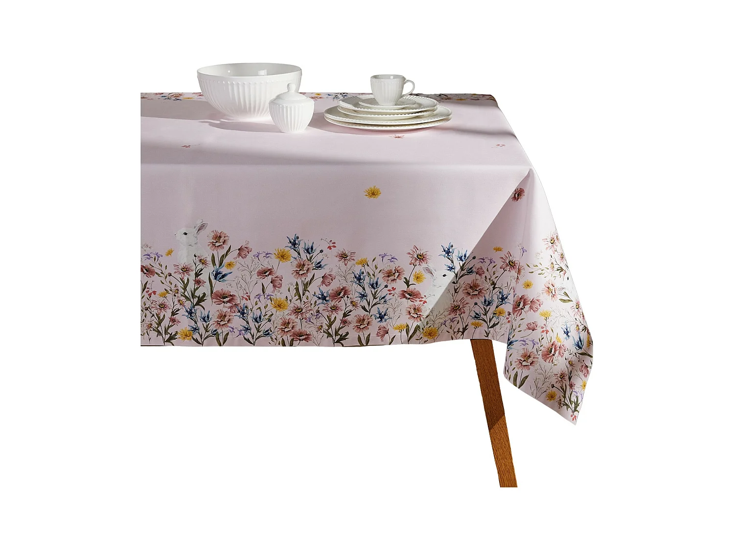 Nappe Imprimée Sirsobunny Rose Moyen 150 x 220
