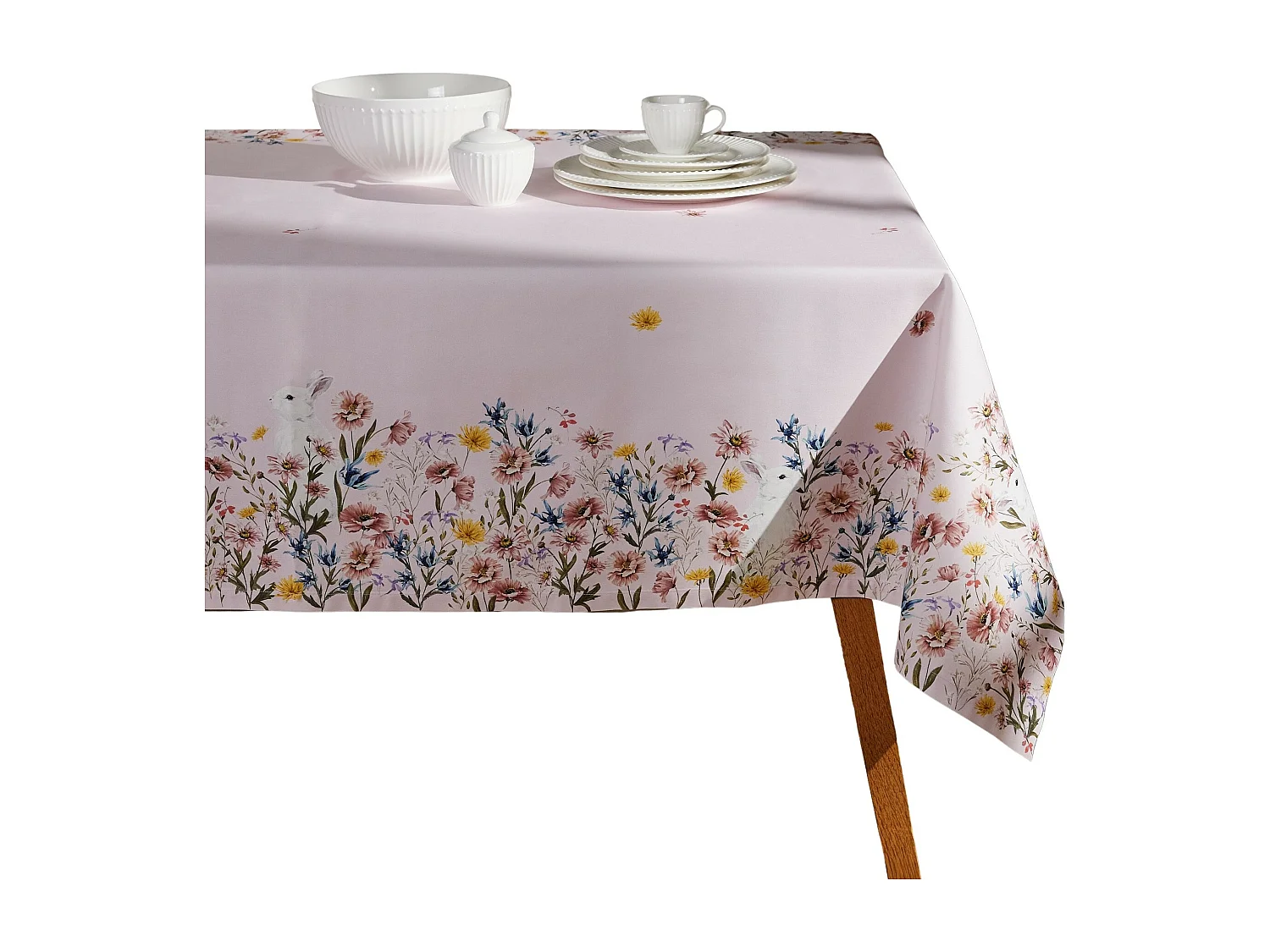 Nappe Imprimée Sirsobunny Rose Moyen 150 x 220