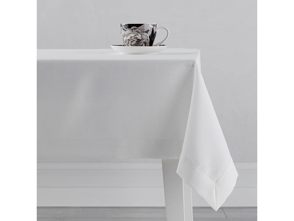 Nappe Unicolore Lumiere3 Blanc Moyen 110 x 160