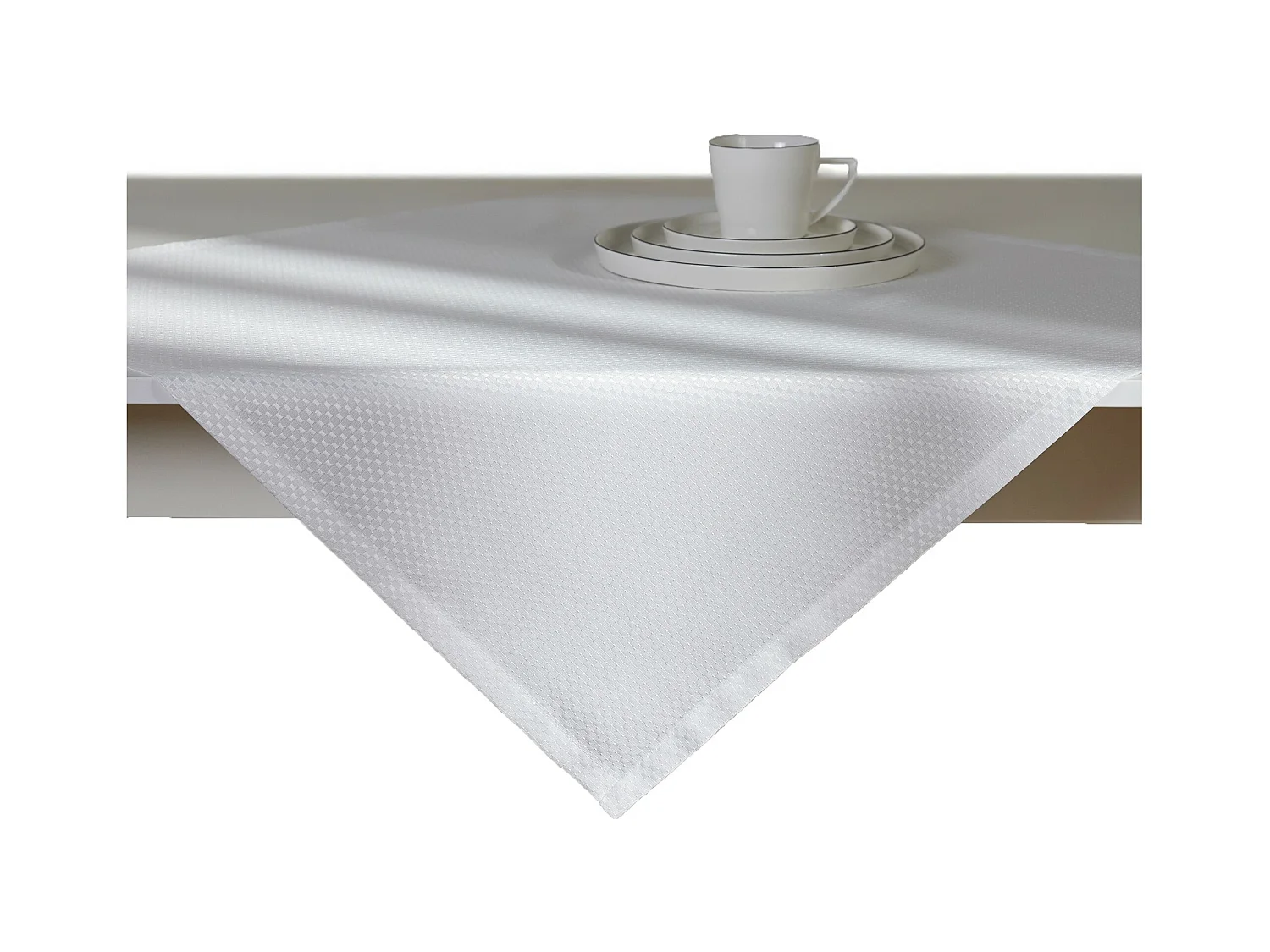 Tischdecke Arpuro mittelweiß 80 x 80