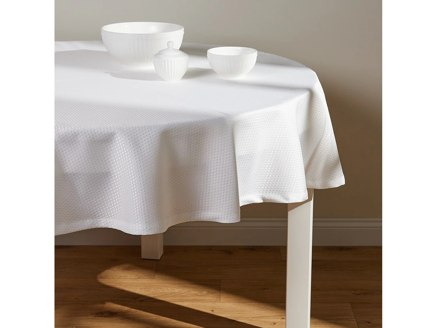 Tischdecke Arpuro mittelweiß 160cm