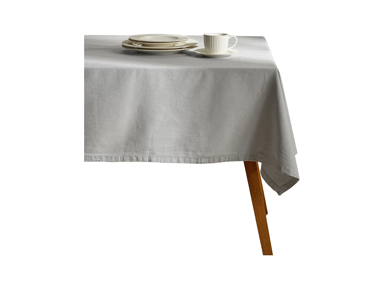 Nappe En Coton Campos Bleu Clair 150 x 220