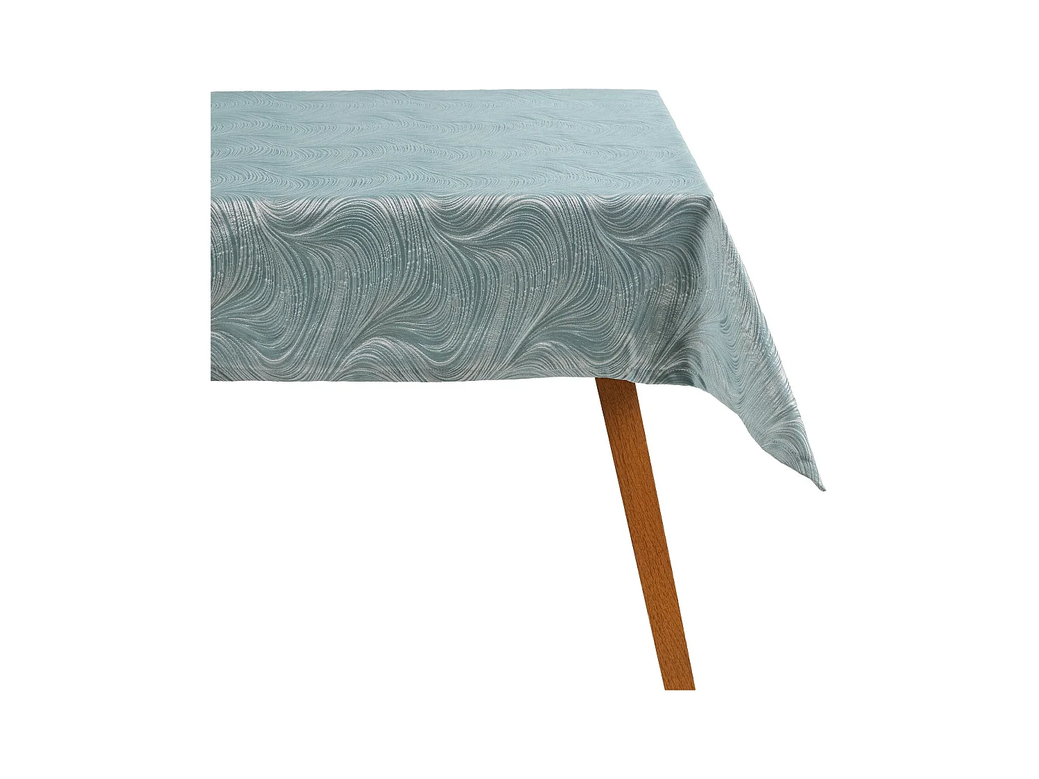 Tischdecke Floah mittelblau 130 x 180