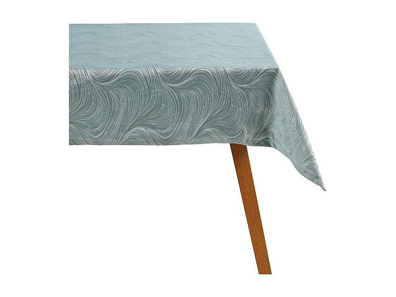 Tischdecke Floah mittelblau 130 x 180