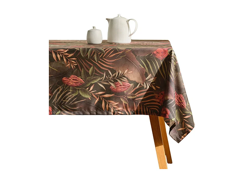 Tischdecke Tropini Dunkelgrün 150 x 220