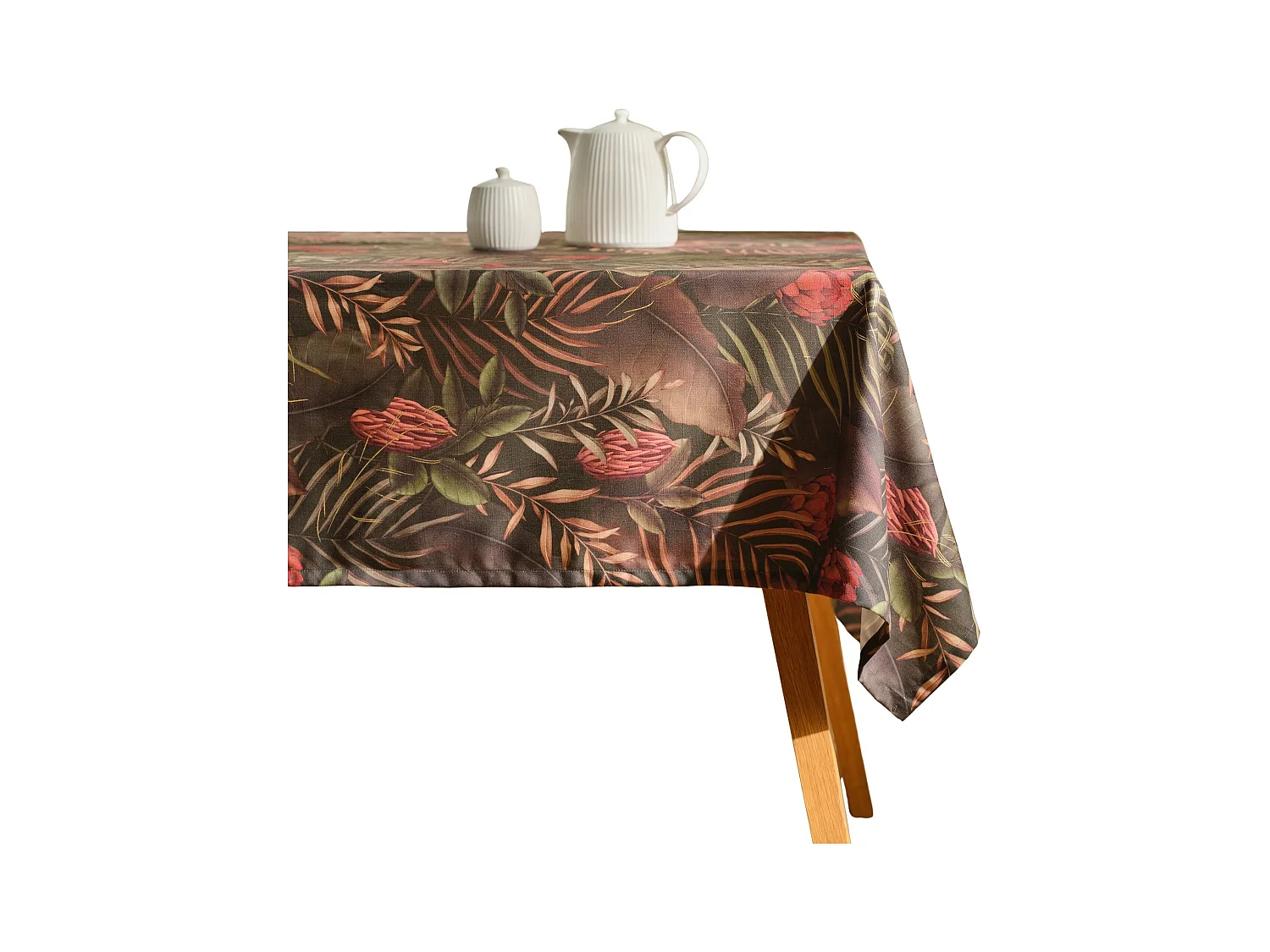 Nappe Imprimée Tropini Vert Foncé 150 x 220