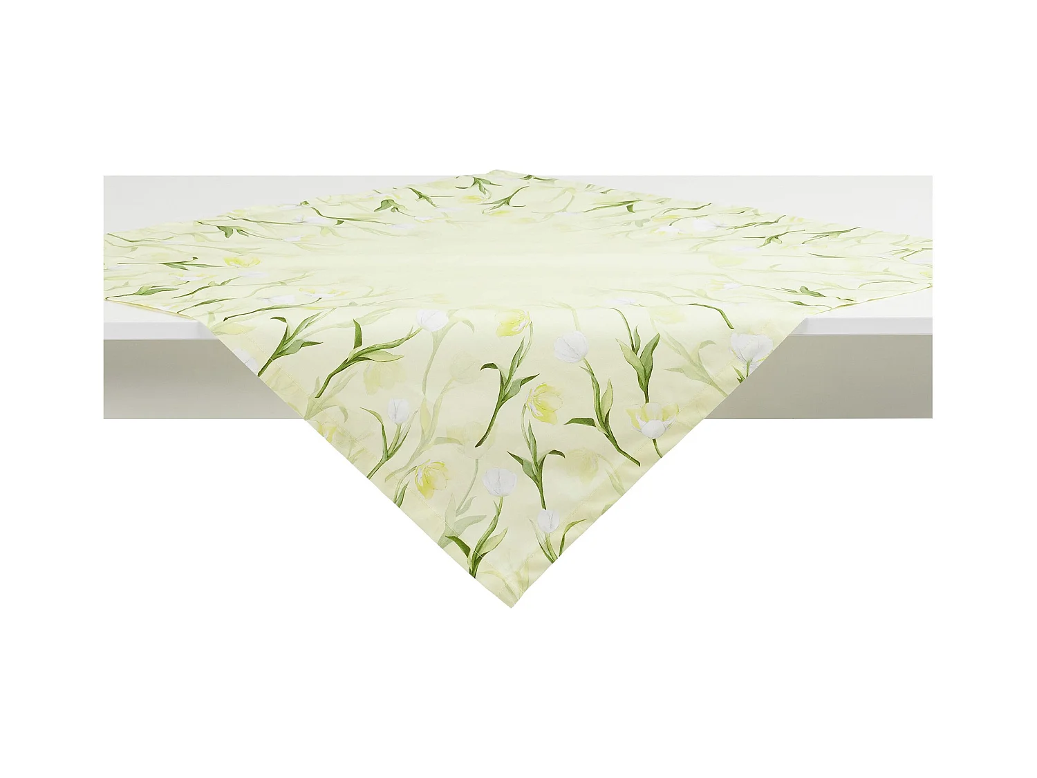 Tischdecke Tendi, 100% Baumwolle, Hellgrün, Stilvoll