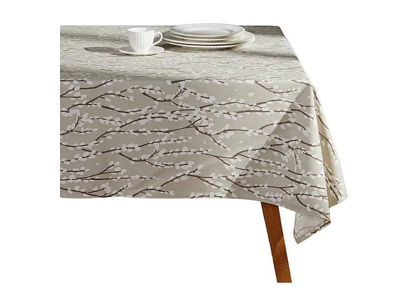 Nappe Imprimée Veriba Beige Moyen 130 x 180