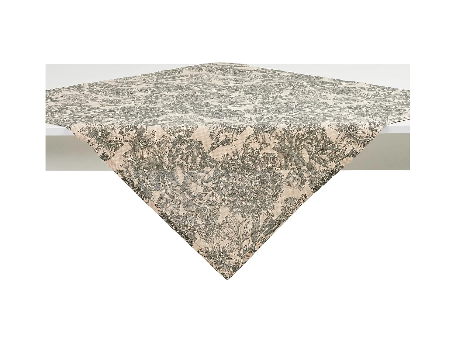 Serviette Imprimée Tomilo Beige Moyen 80x80