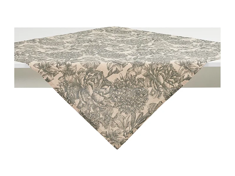 Serviette Imprimée Tomilo Beige Moyen 80x80