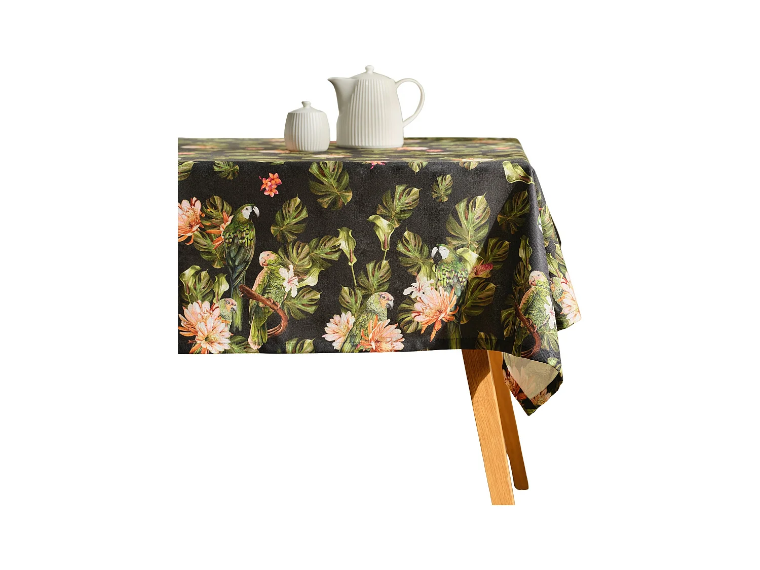 Nappe Imprimée Piroso vert foncé 150 x 220