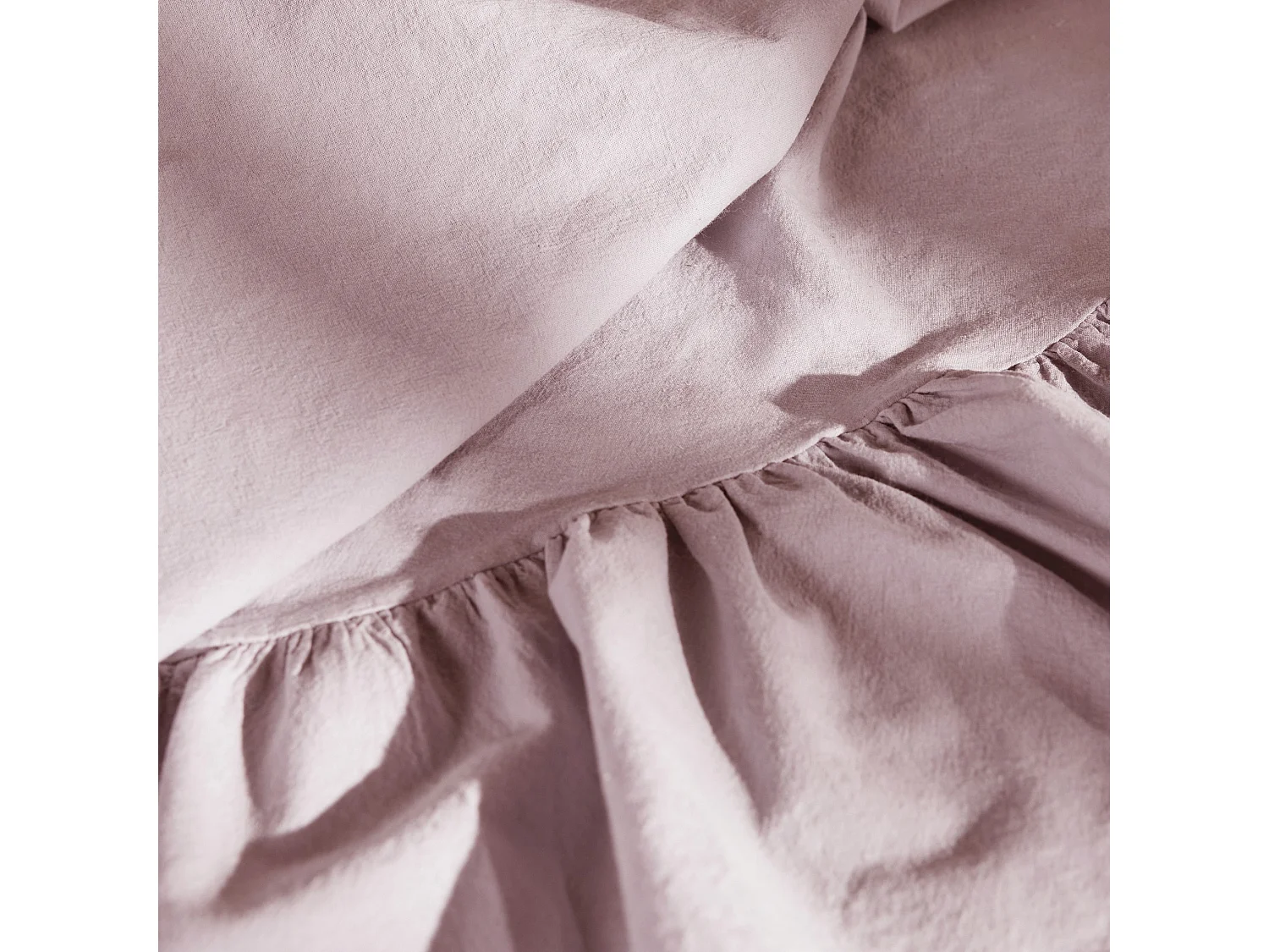 Serviette Unicolore Falbines Rose Pâle 80x80