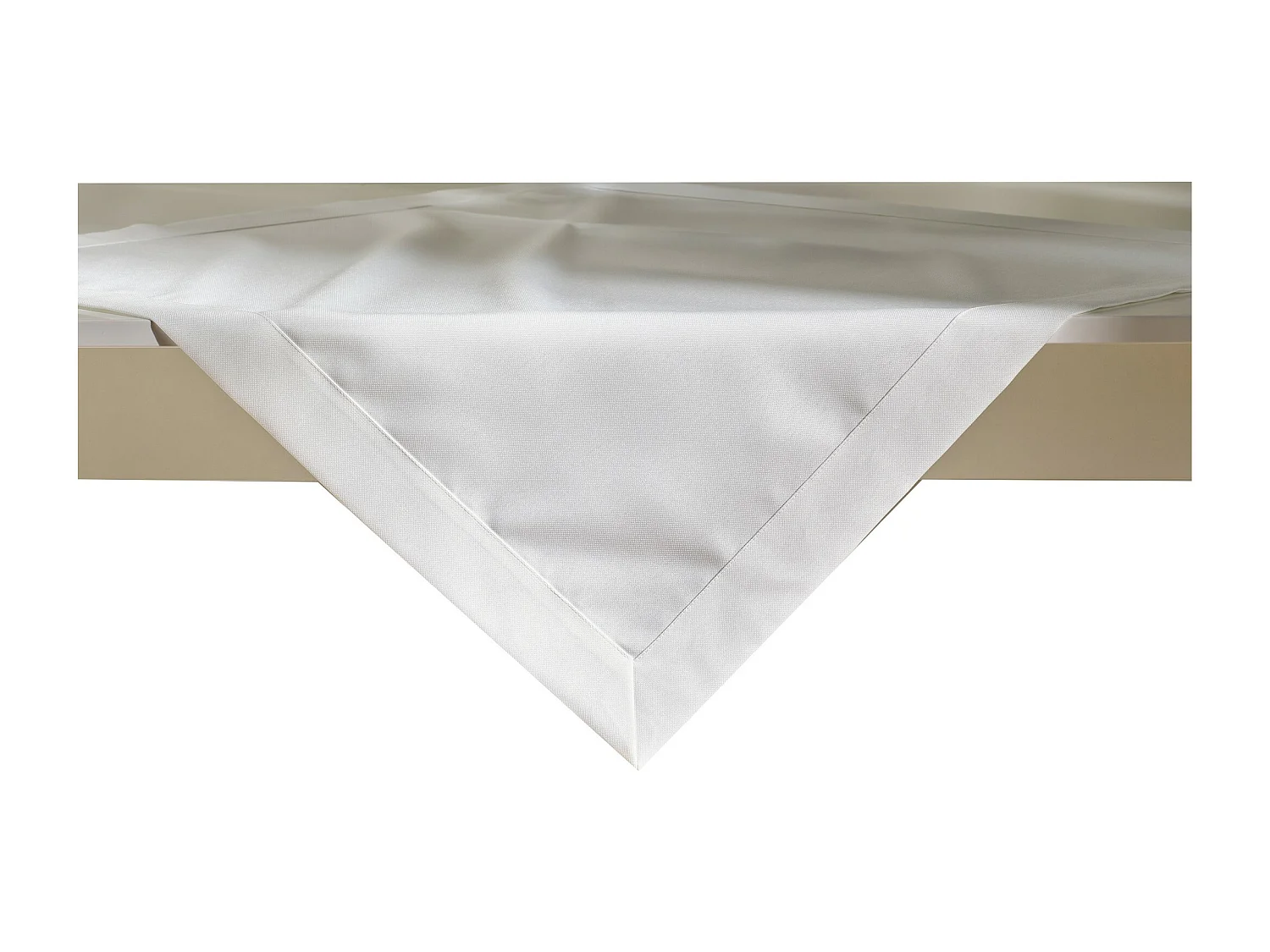 Tischdecke Lumiere3 mittelweiß 80 x 80