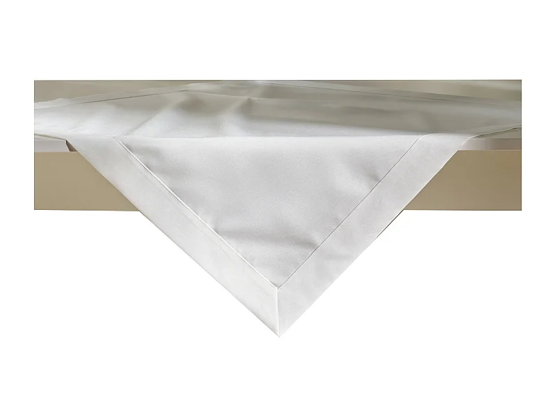 Tischdecke Lumiere3 mittelweiß 80 x 80