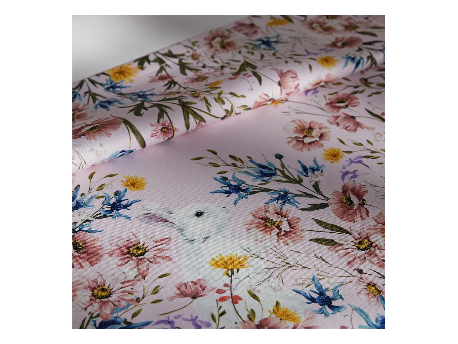 Serviette Imprimée Sirsobunny Rose Moyen 80 x 80