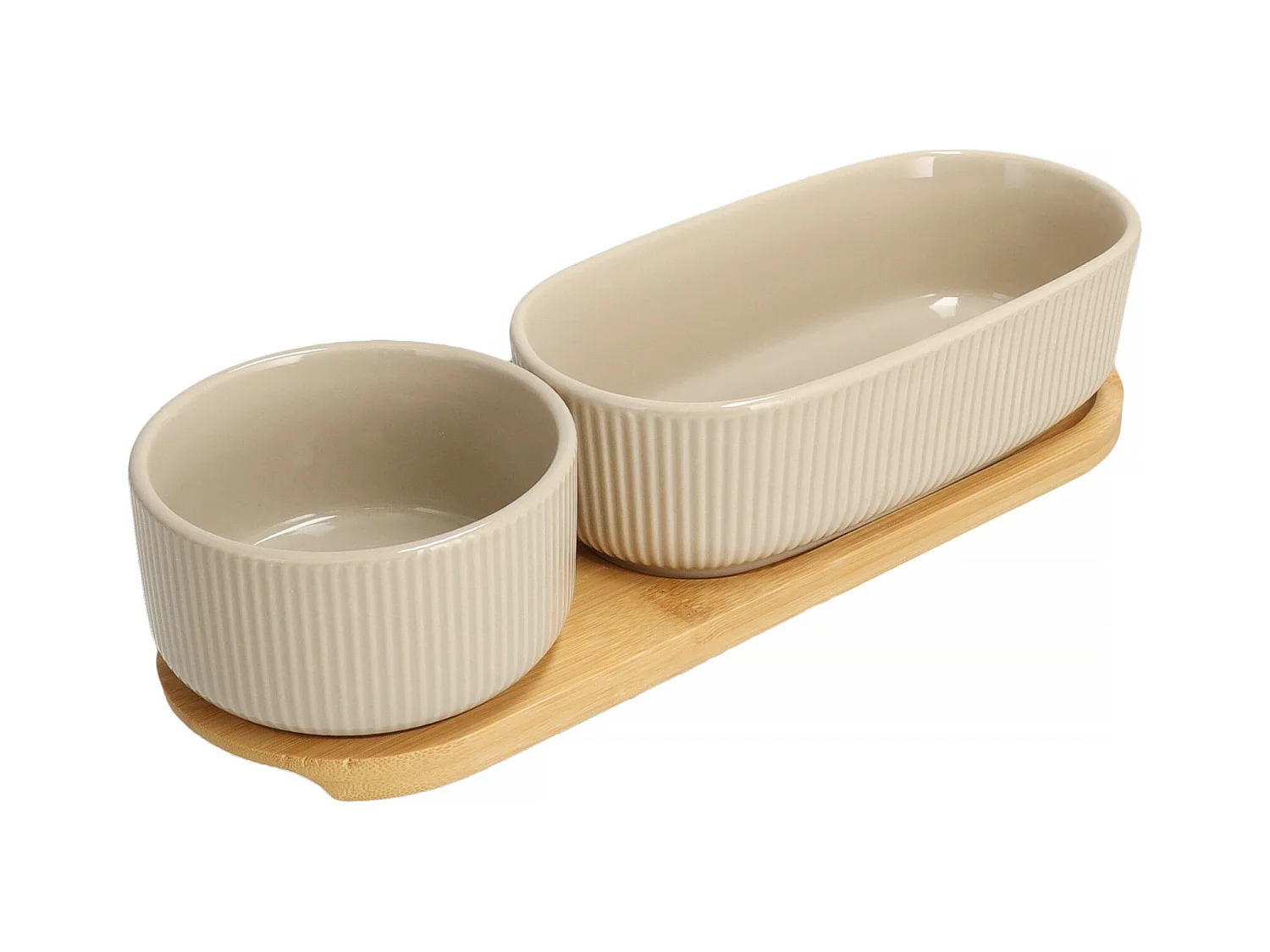 Servierteller Linersiso mittleres Beige 6 x 9.5 x 29