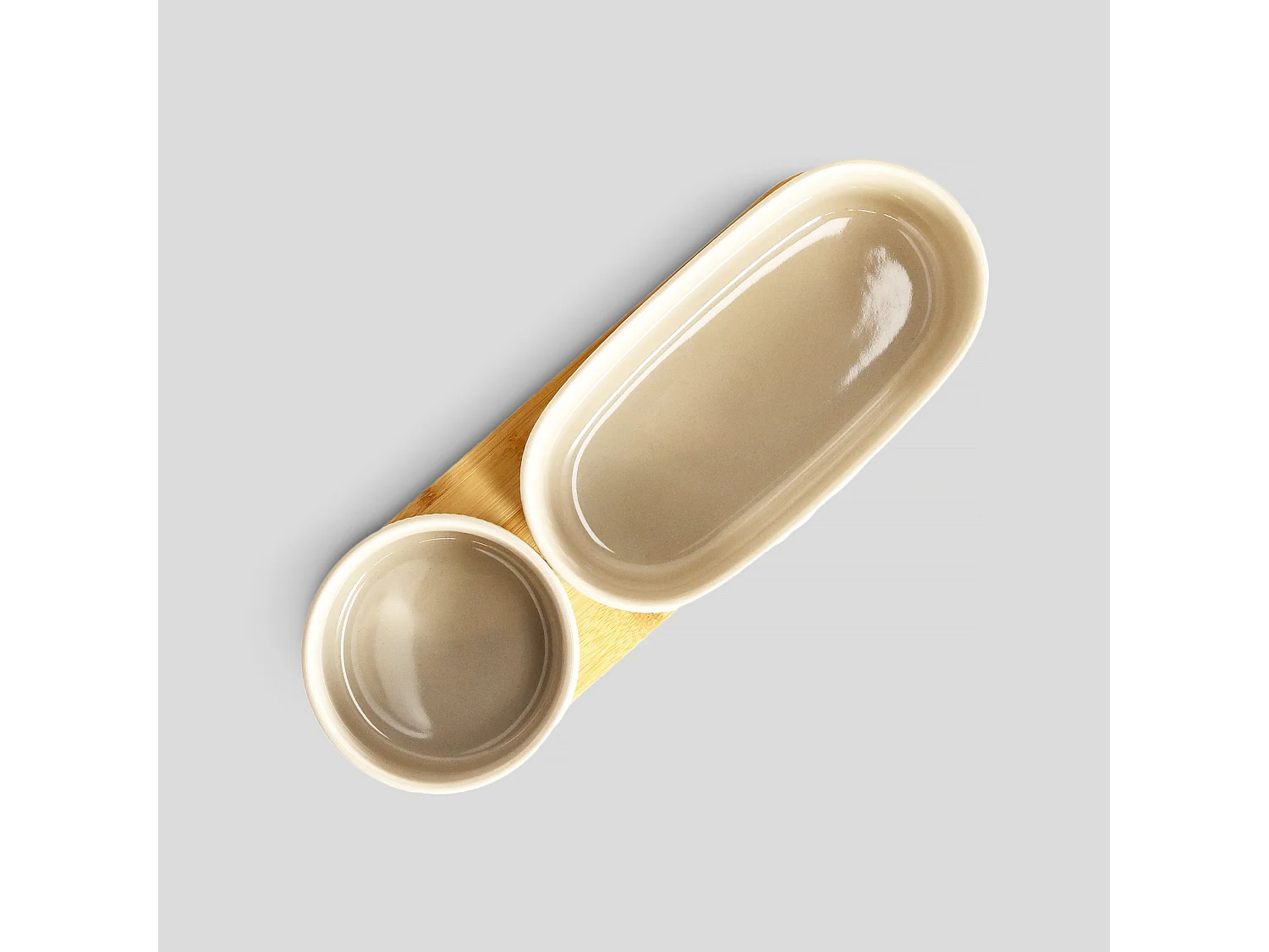 Servierteller Linersiso mittleres Beige 6 x 9.5 x 29