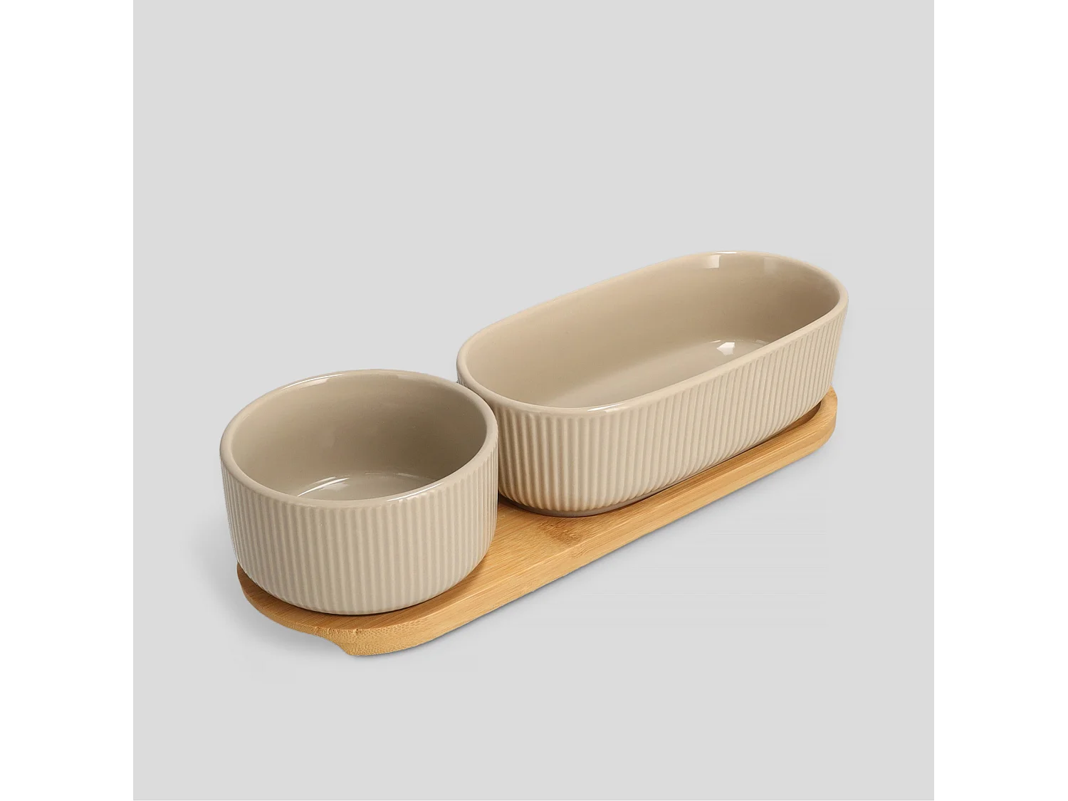 Servierteller Linersiso mittleres Beige 6 x 9.5 x 29