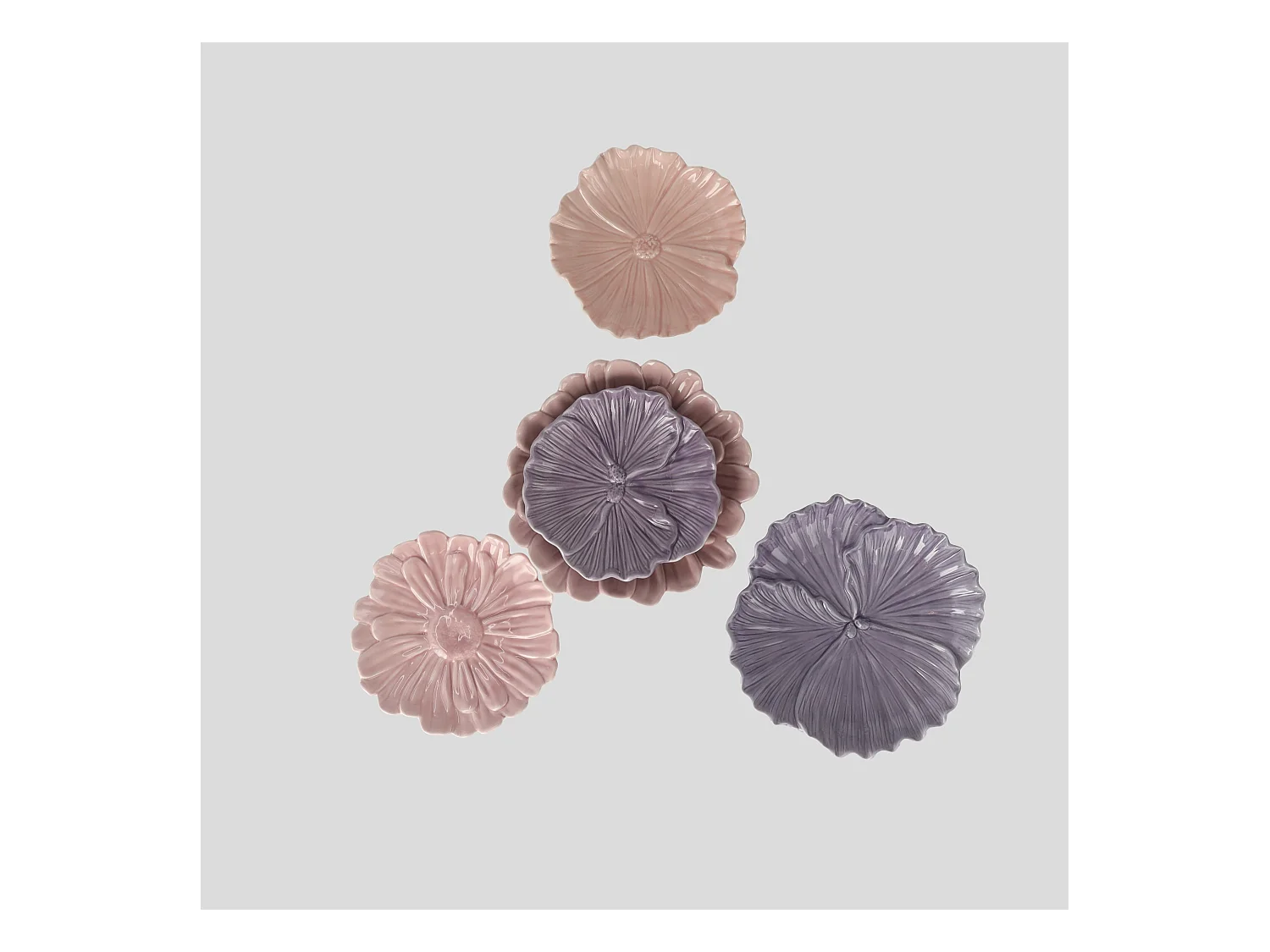 Servierteller Sakuri mittelrosa 20 x 20 cm