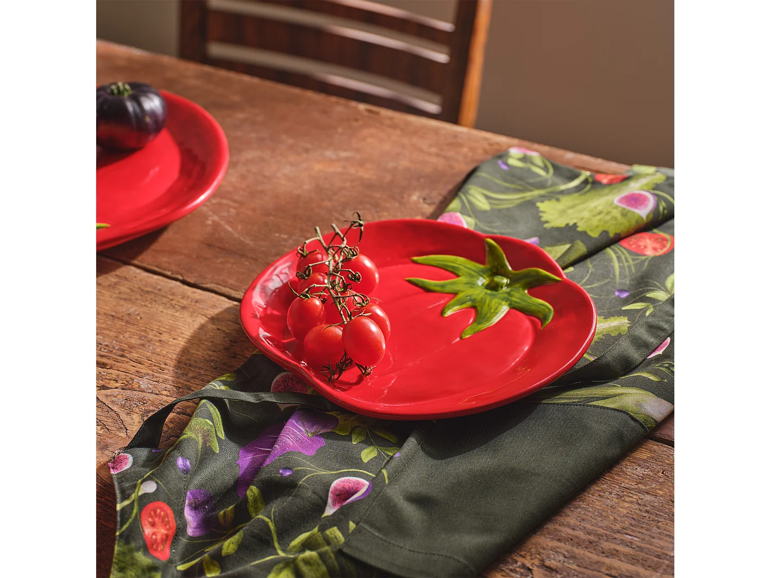 Servierteller Tomatina mittelrot 3 x 25 x 22
