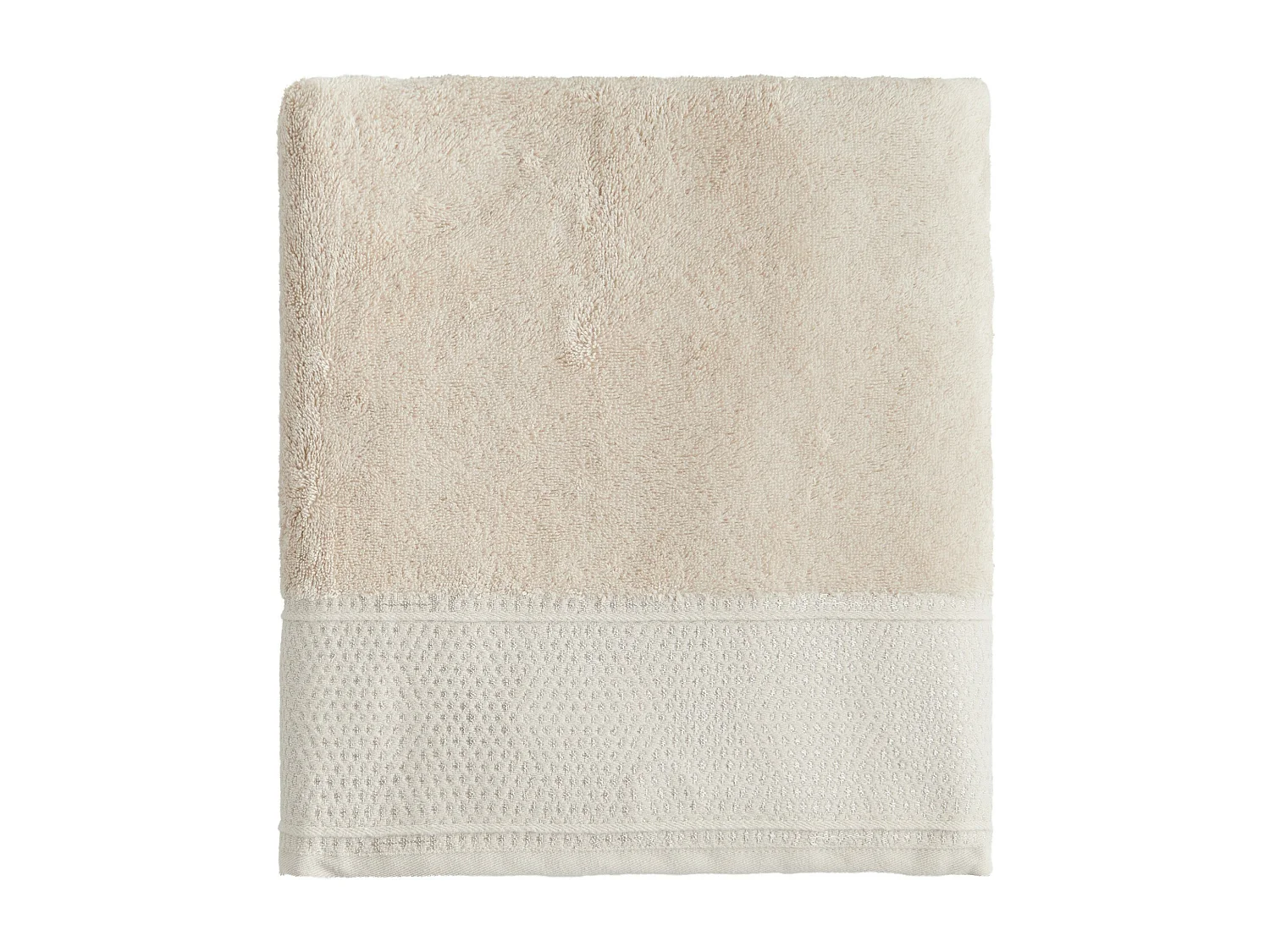 Handtuch aus ägyptischer Baumwolle Destello hellbeige 100 x 140