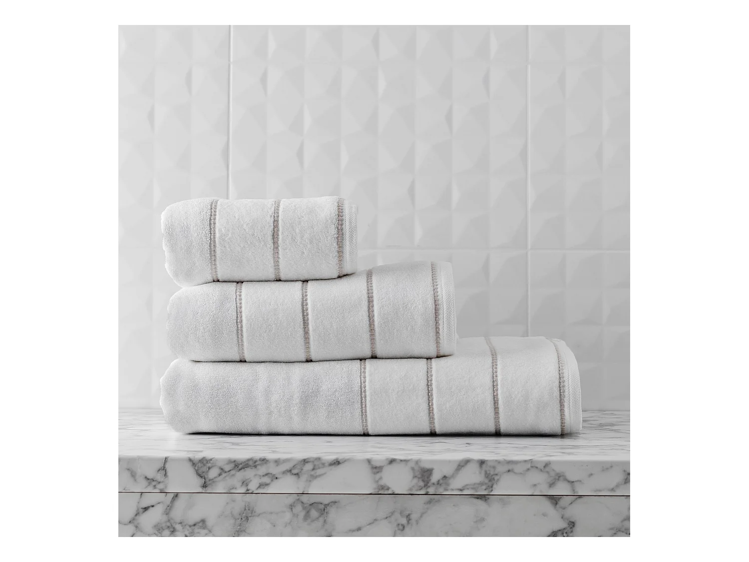 Serviette De Bain Velly Blanc Moyen 50 x 90