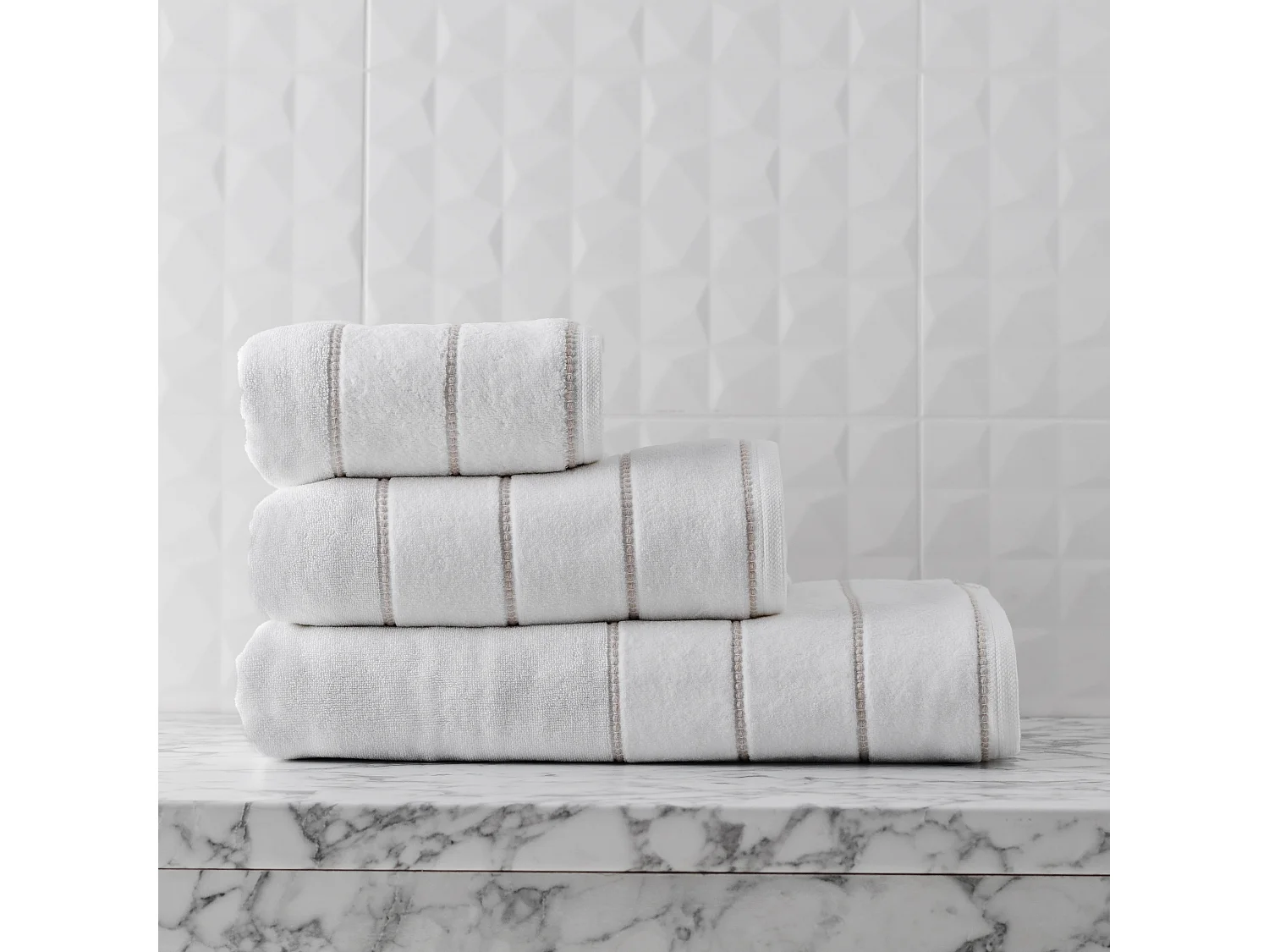 Serviette De Bain Velly Blanc Moyen 70 x 130