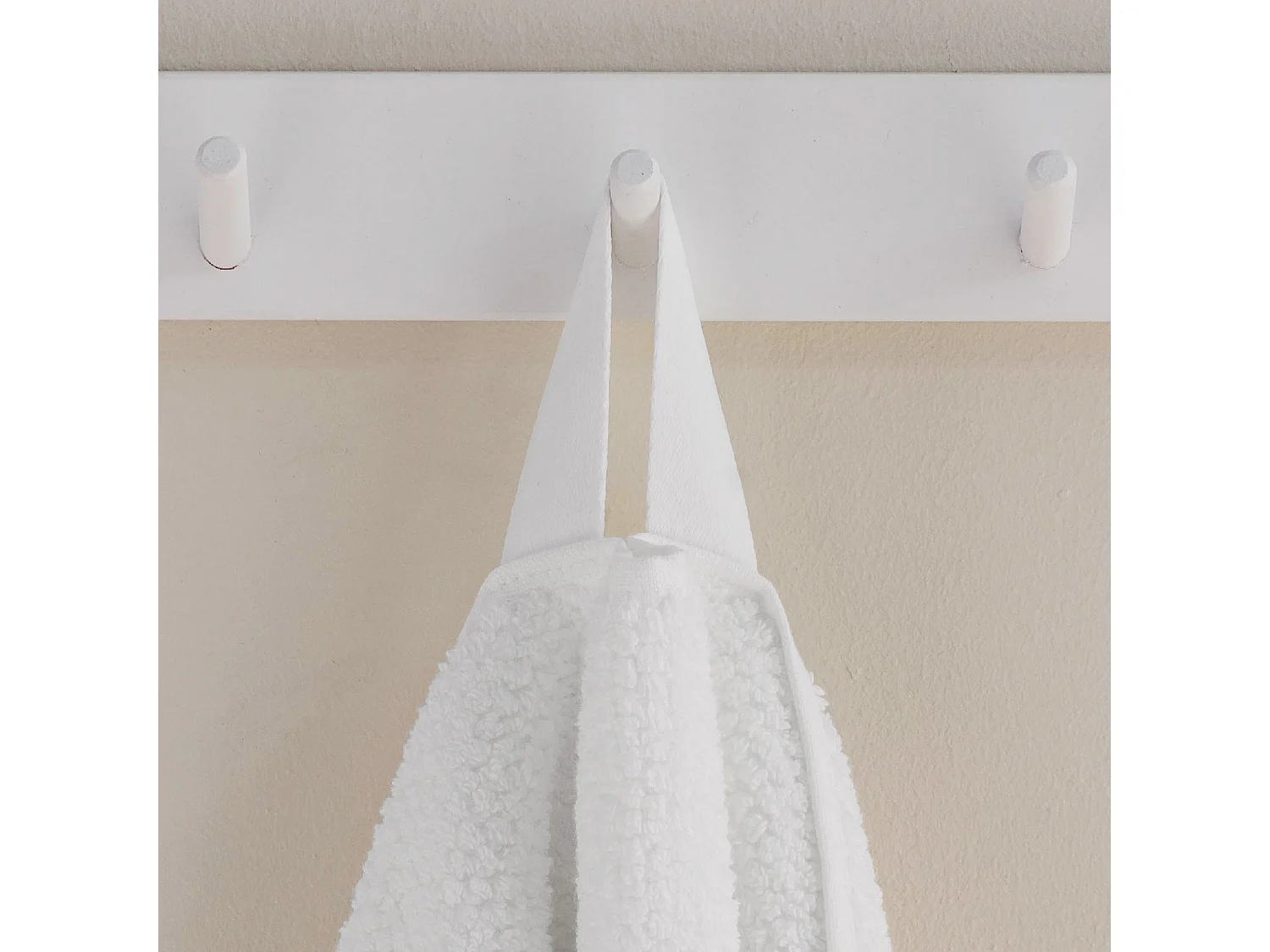 Serviette De Bain Strippo Blanc Moyen 50x90