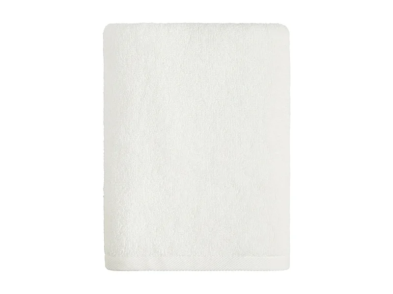 Serviette De Bain Strippo Blanc Moyen 50x90