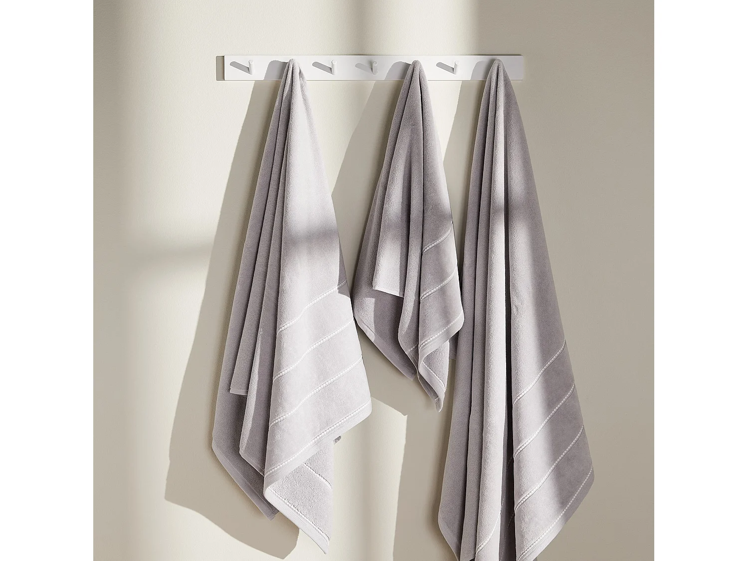 Serviette De Bain Velly Gris Clair 50 x 90