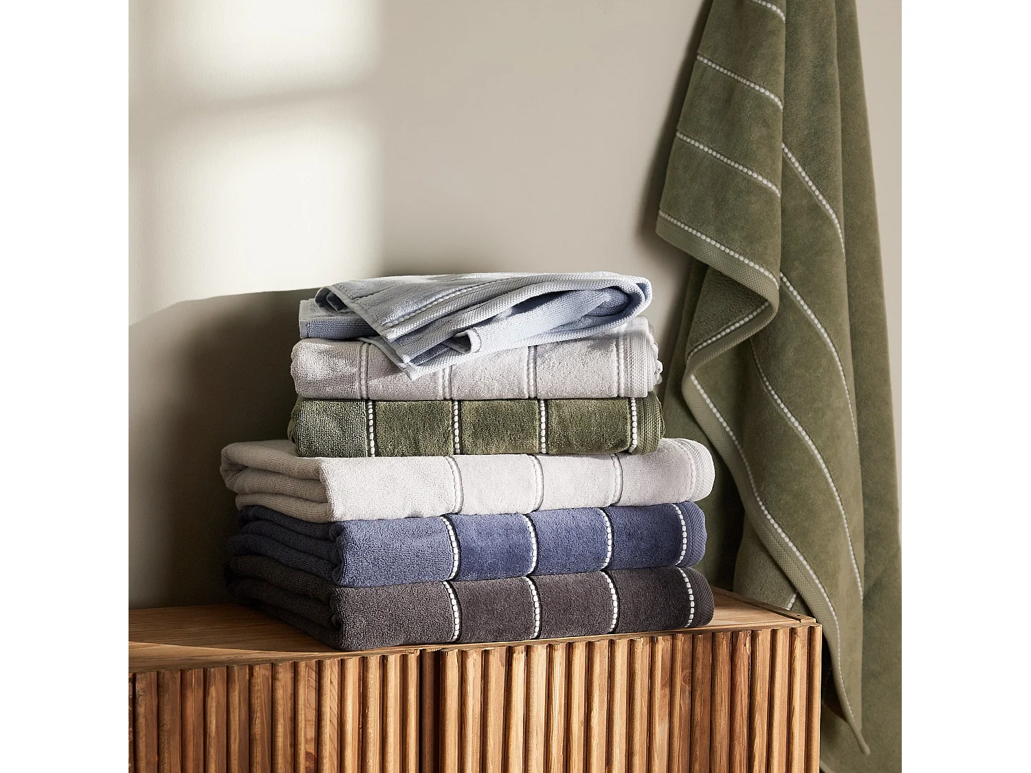 Serviette De Bain Velly Gris Clair 50 x 90