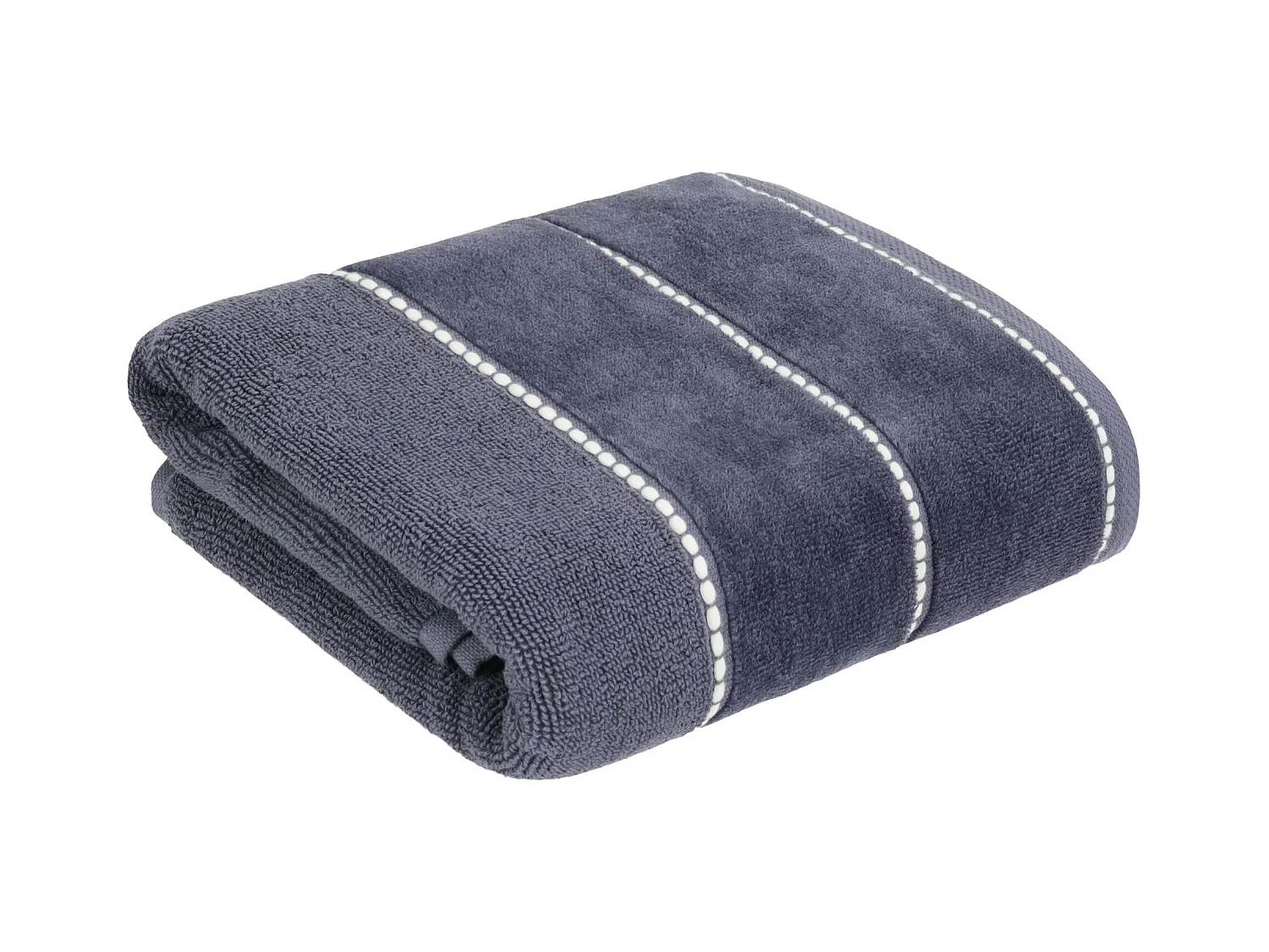 Velly Badetuch - Dunkelblau, 100% Baumwolle, 50x90 cm